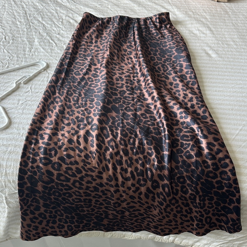 Leopard Print Maxi Skirt